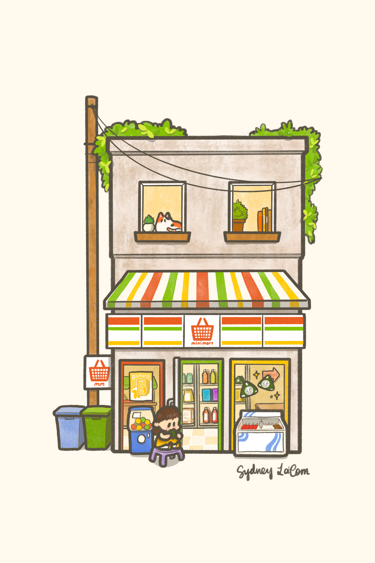 Mini Mart Premium Postcard