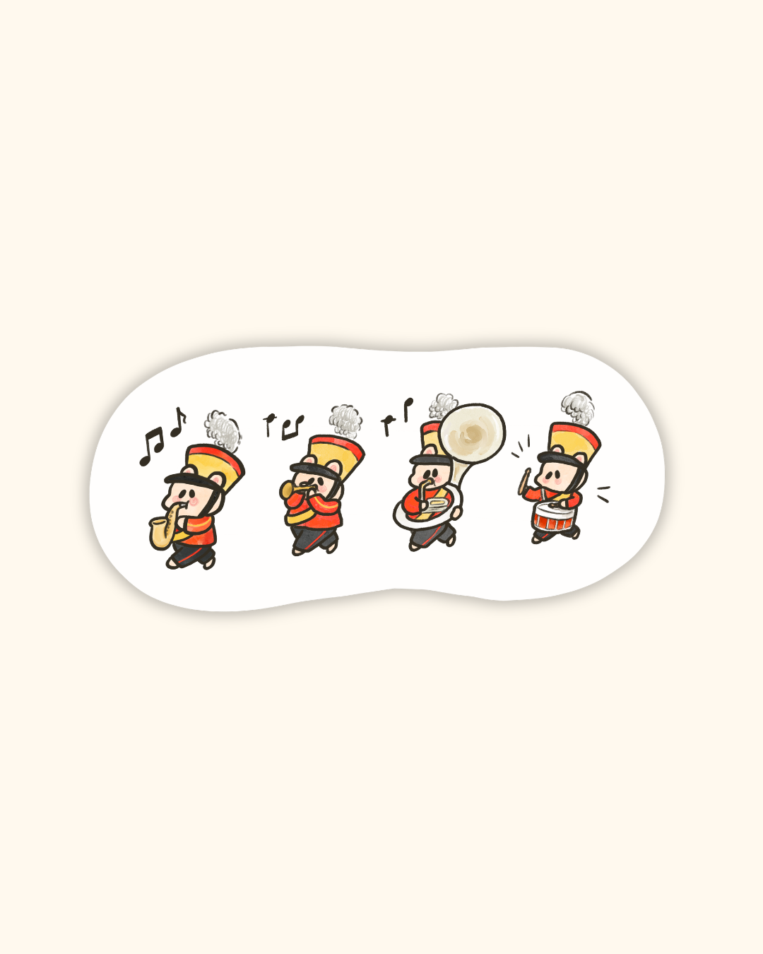 Marching Band Hammies Vinyl Sticker • Dishwasher Safe