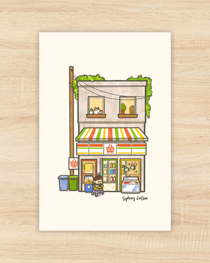 Mini Mart Premium Postcard