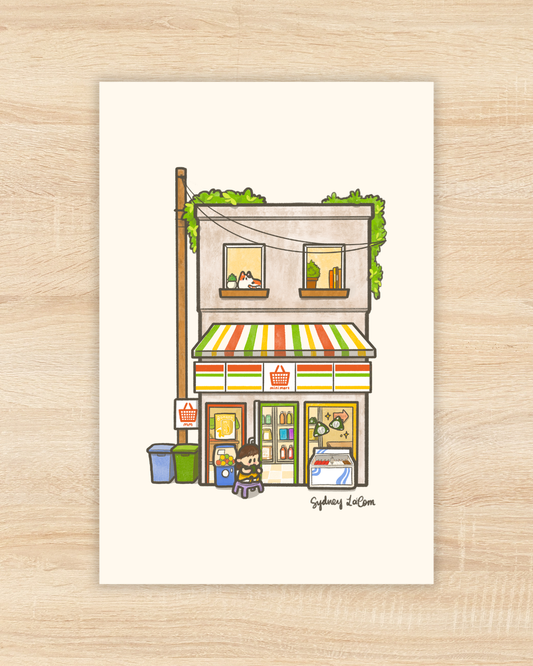 Mini Mart Premium Postcard