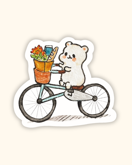 Bike Hammy Sticker