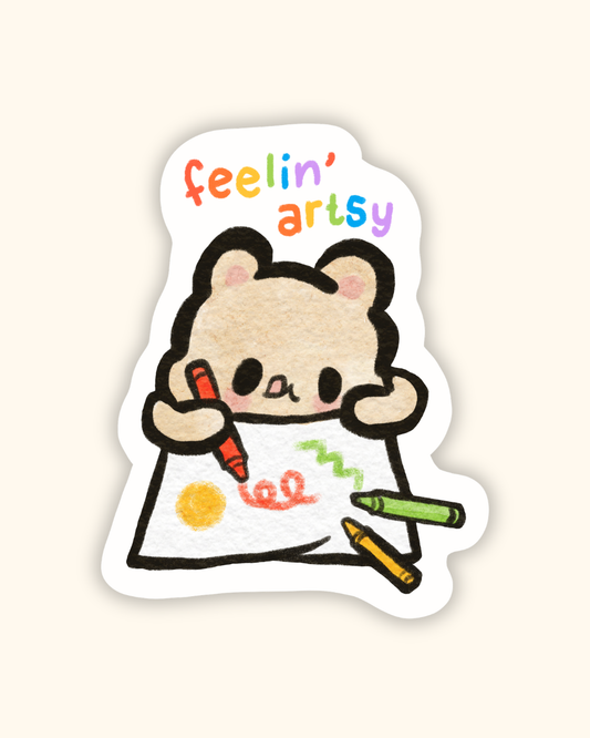 Feelin' Artsy Hammy Sticker