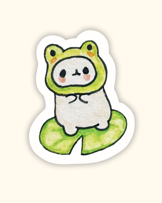 Frog Hammy Sticker | Dishwasher Safe
