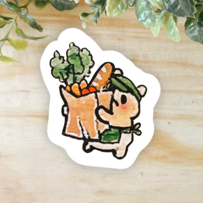 Grocer Hammy Sticker | Dishwasher Safe