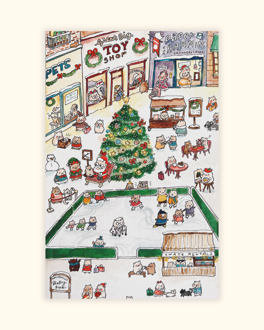 Holidays in Hamsterville Set of 6 Postcards