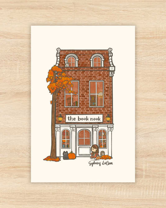 Mini Bookstore Premium Postcard