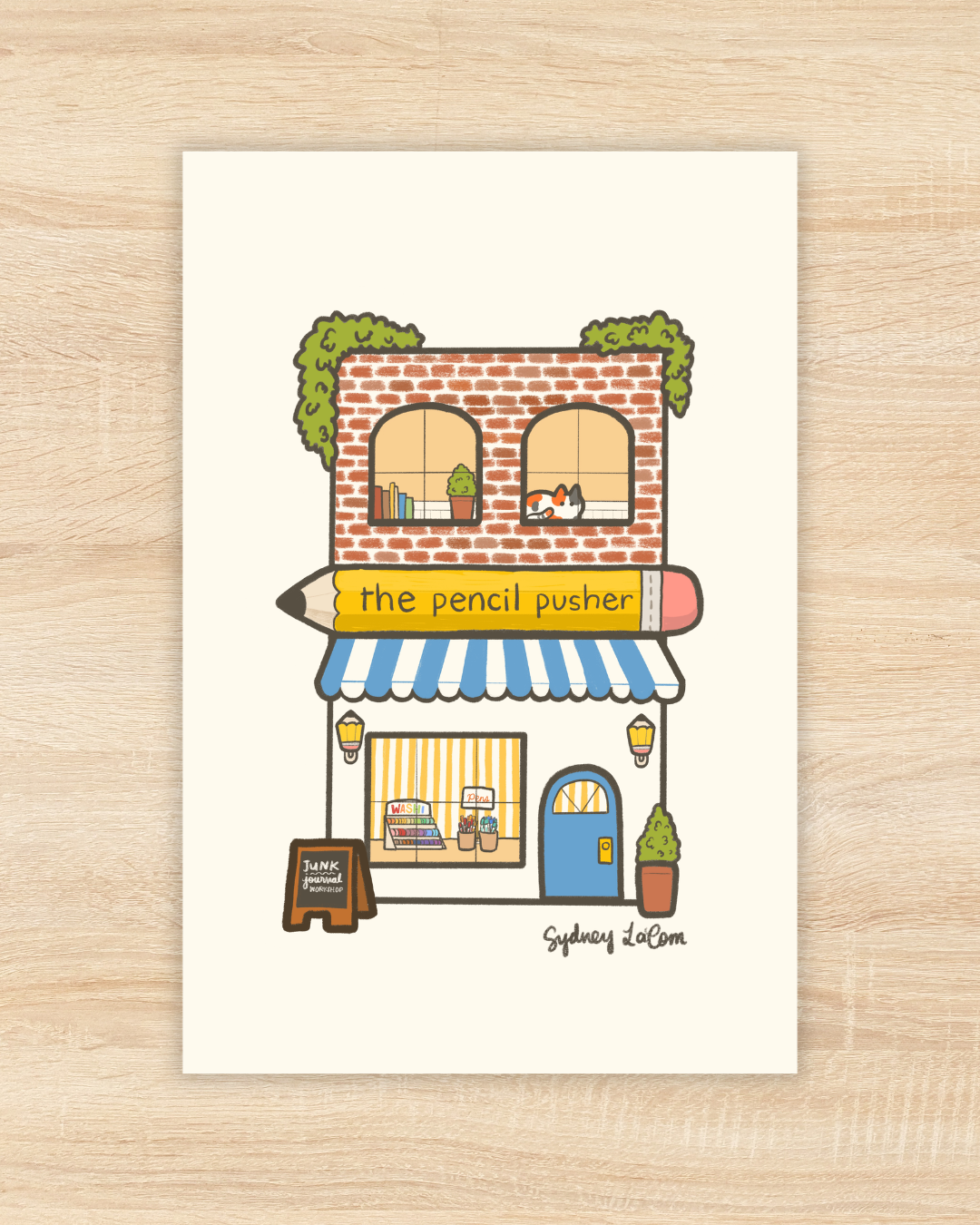 Mini Stationery Shop Premium Postcard