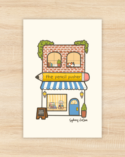 Mini Stationery Shop Premium Postcard