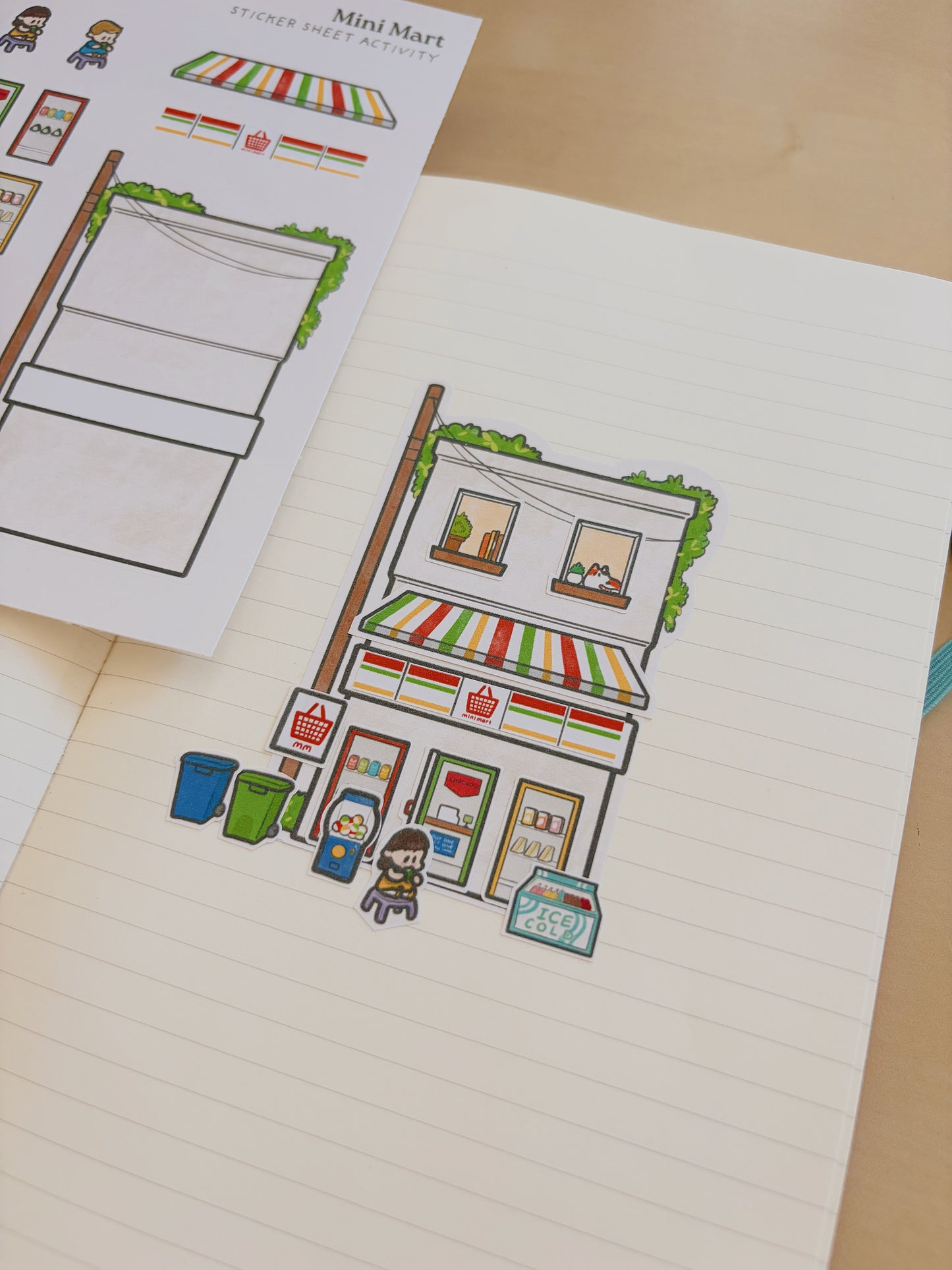 Mini Mart Sticker Sheet Activity