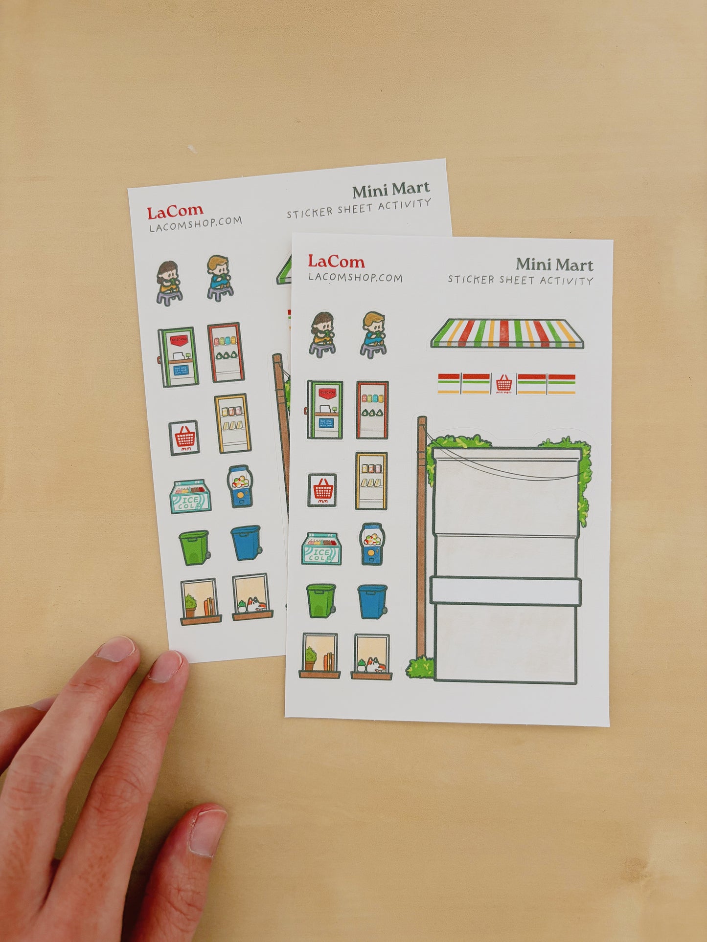 Mini Mart Sticker Sheet Activity