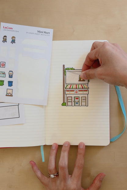Mini Mart Sticker Sheet Activity