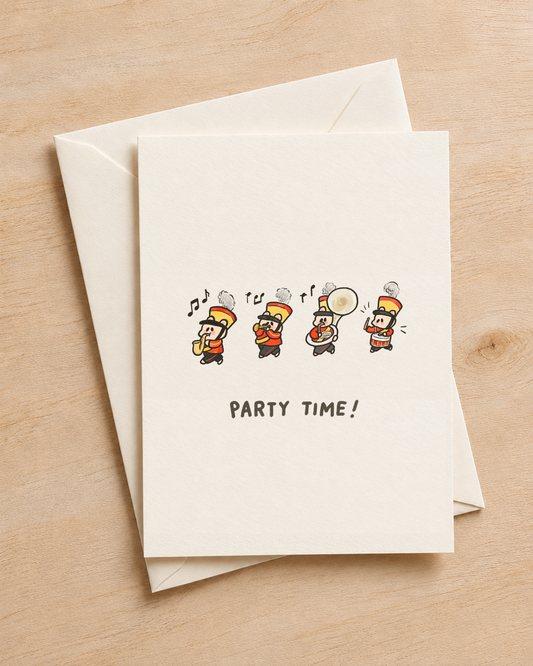 Party Time! Marching Band Hammies Greeting Card
