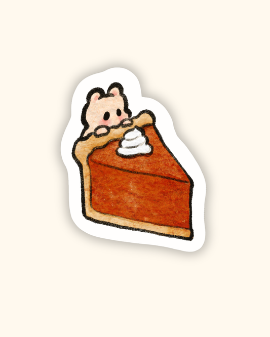 Pumpkin Pie Hammy Vinyl Sticker