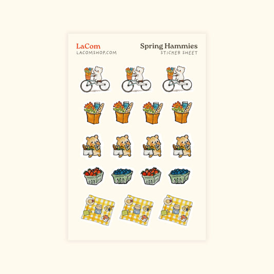 NEW Spring Hammies Sticker Sheet